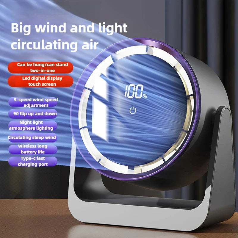Digital Touch Mini Wall Fan